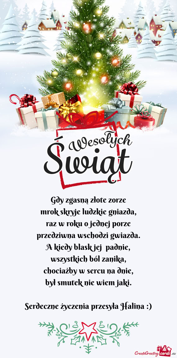 Serdeczne życzenia przesyła Halina :)