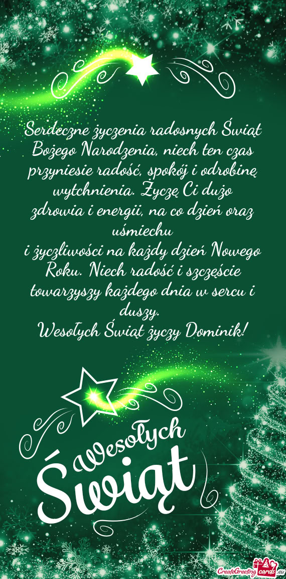 Serdeczne życzenia radosnych Świąt Bożego Narodzenia, niech ten czas przyniesie radość, spokó