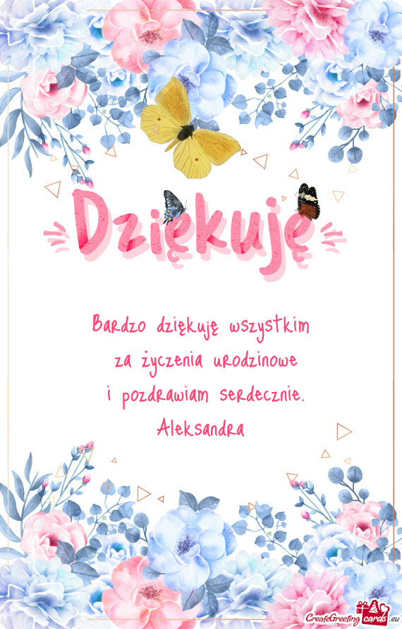 Serdecznie. Aleksandra