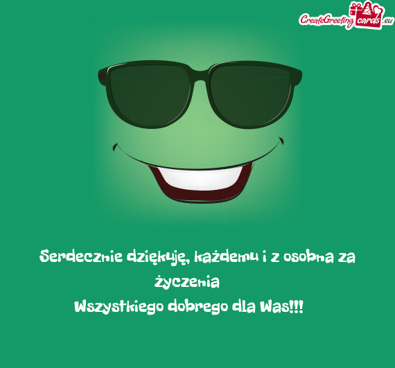 Serdecznie dziękuję, każdemu i z osobna za życzenia 😃😃😉