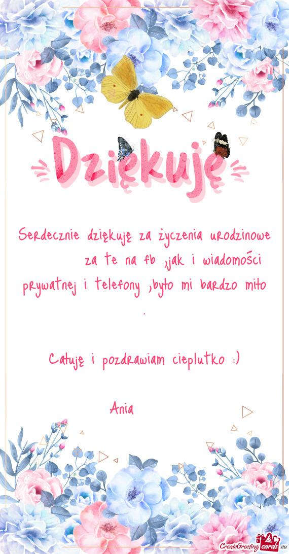 Serdecznie dziękuję za życzenia urodzinowe ❤️ ❤️za te na fb ,jak i wiadomości prywatnej