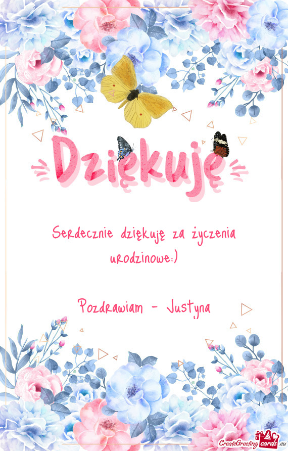 Serdecznie dziękuję za życzenia urodzinowe:)