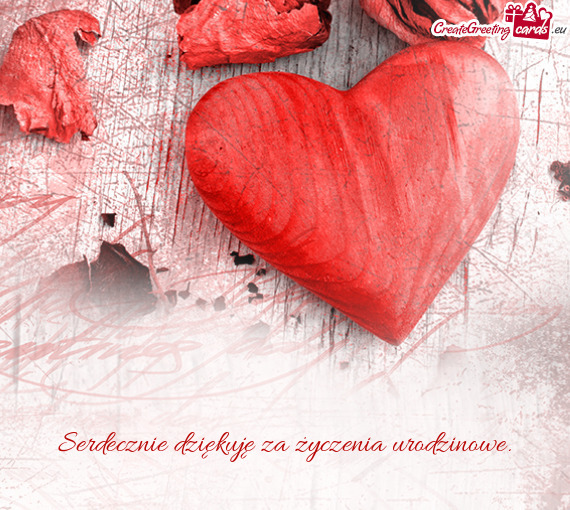 Serdecznie dziękuję za życzenia urodzinowe.