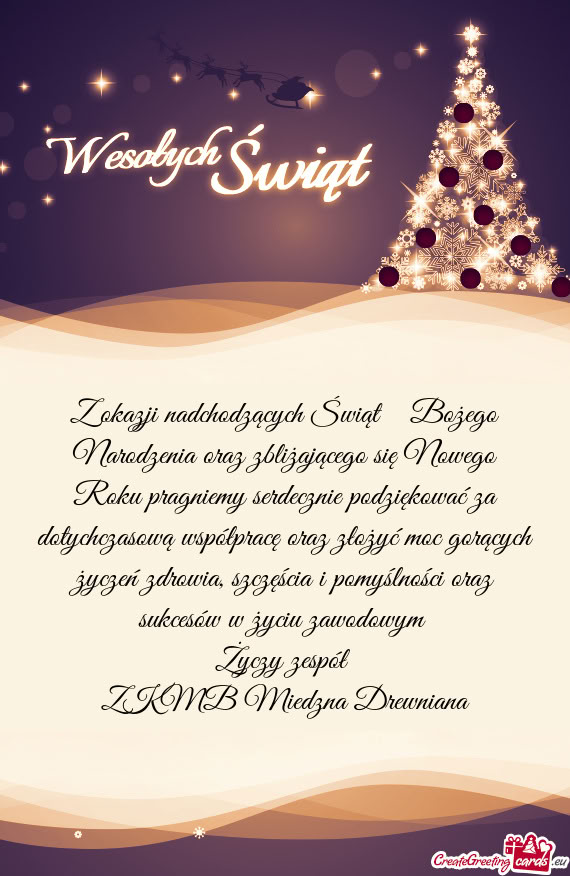 Serdecznie podziękować za dotychczasową współpracę oraz złożyć moc gorących życzeń zdro