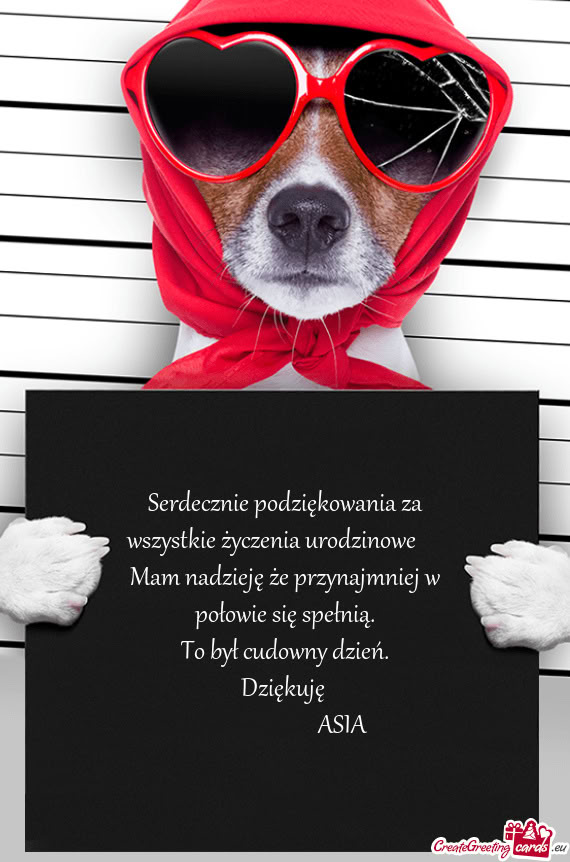 Serdecznie podziękowania za wszystkie życzenia urodzinowe ♥️