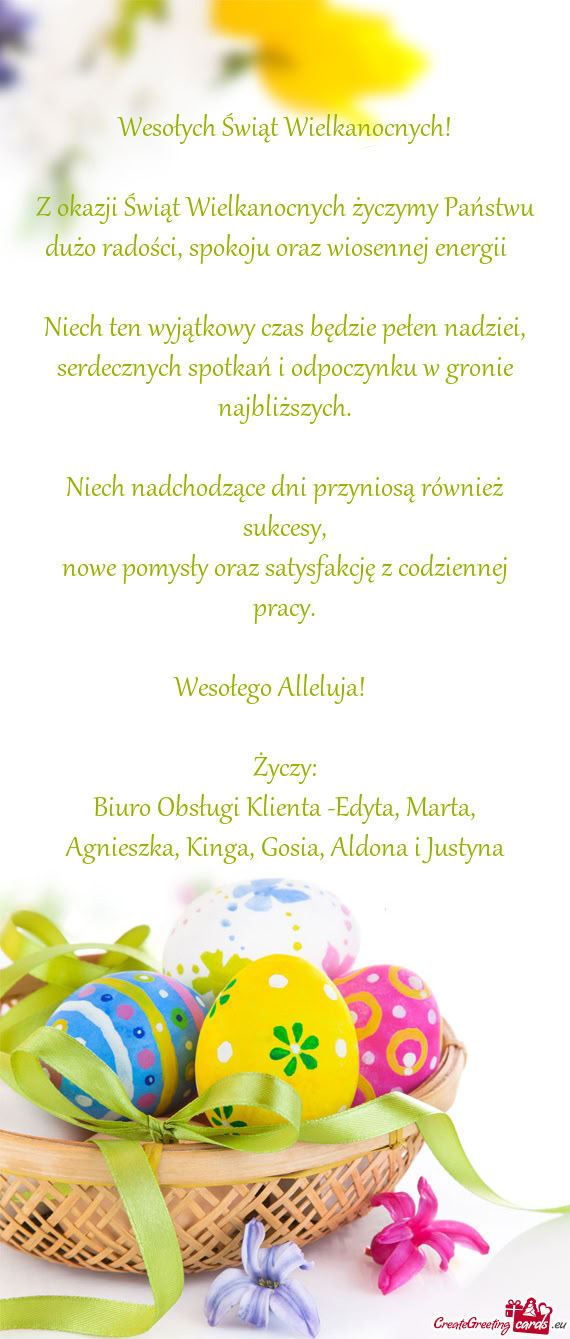 Serdecznych spotkań i odpoczynku w gronie najbliższych