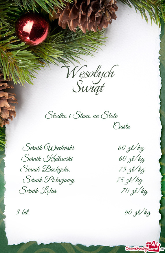 Sernik Wiedeński     60 zł/kg