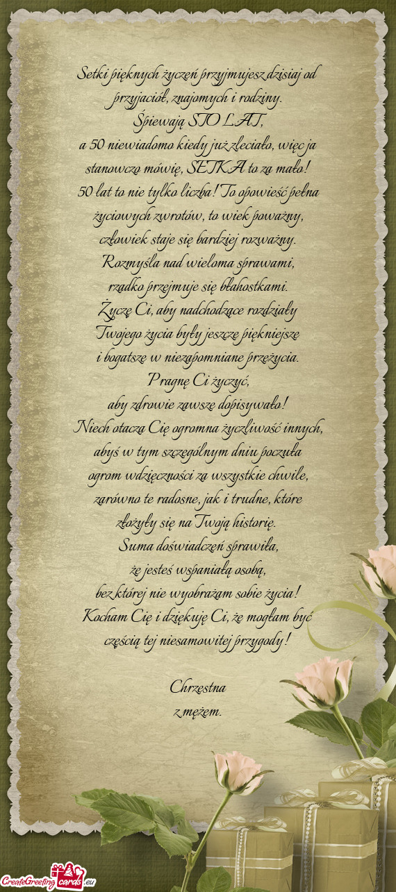 Setki pięknych życzeń przyjmujesz dzisiaj od przyjaciół, znajomych i rodziny