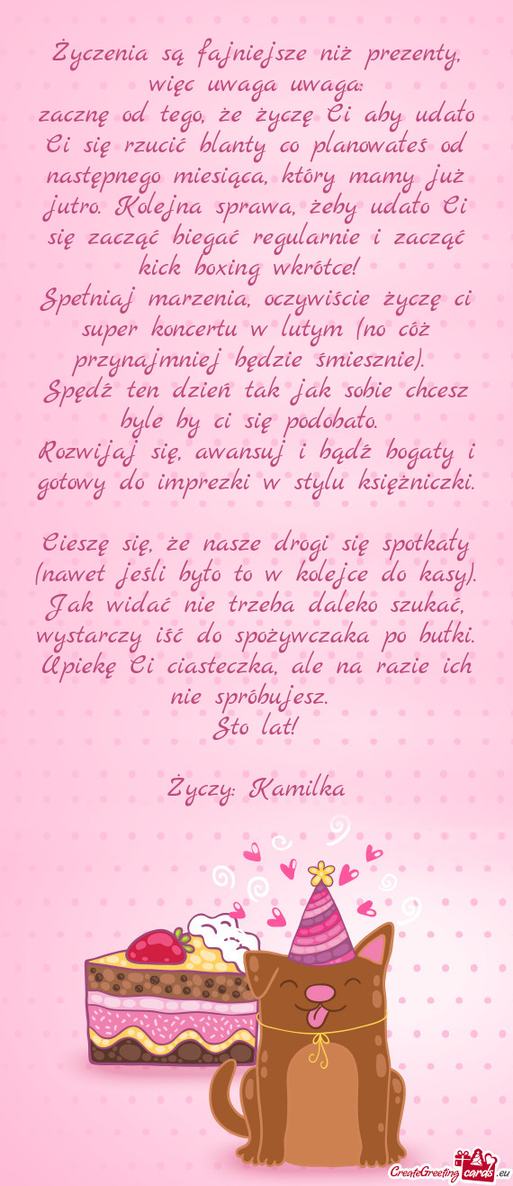 Siąca, który mamy już jutro. Kolejna sprawa, żeby udało Ci się zacząć biegać regularnie i z