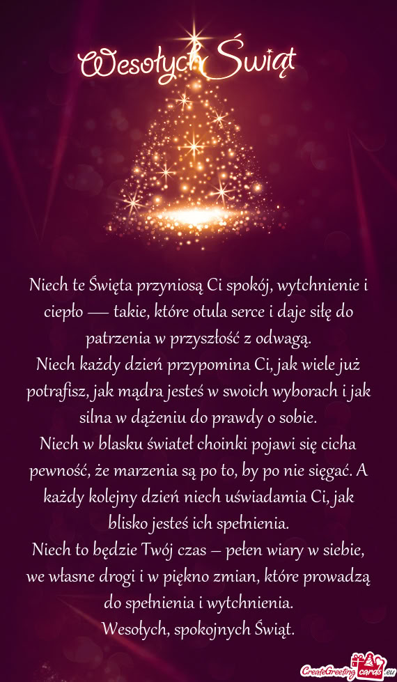 Siłę do patrzenia w przyszłość z odwagą