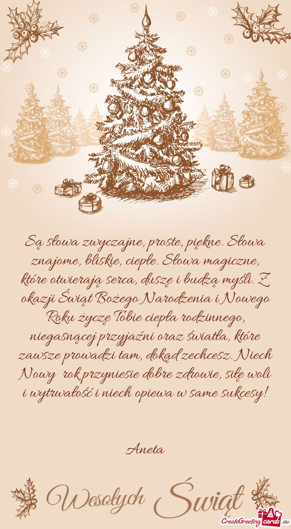 Siłę woli i wytrwałość i niech opiewa w same sukcesy!  Aneta