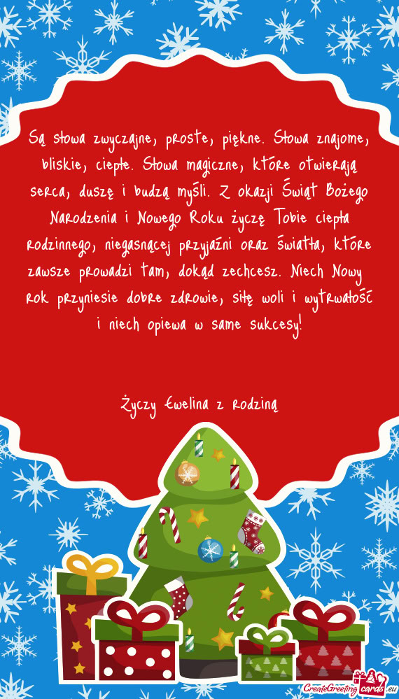 Siłę woli i wytrwałość i niech opiewa w same sukcesy!  Ewelina z rodziną