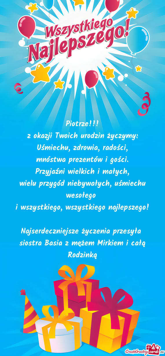 Siostra Basia z mężem Mirkiem i całą Rodzinką