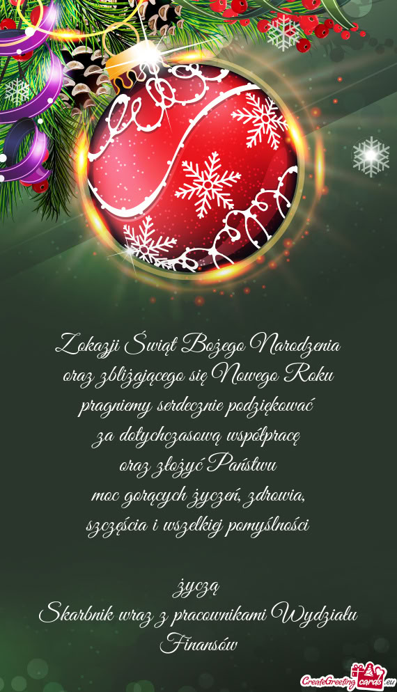 Skarbnik wraz z pracownikami Wydziału Finansów