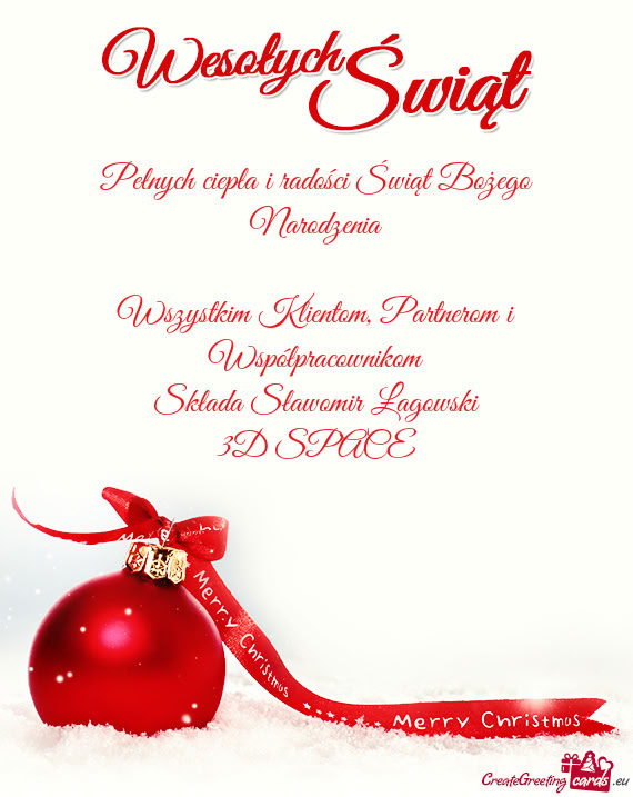 Składa Sławomir Łagowski