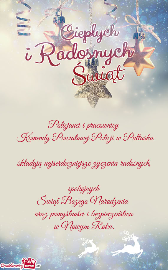 Składają najserdeczniejsze życzenia radosnych