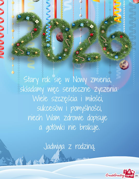 Składamy więc serdeczne życzenia