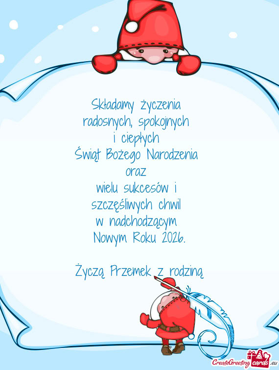 Składamy życzenia radosnych