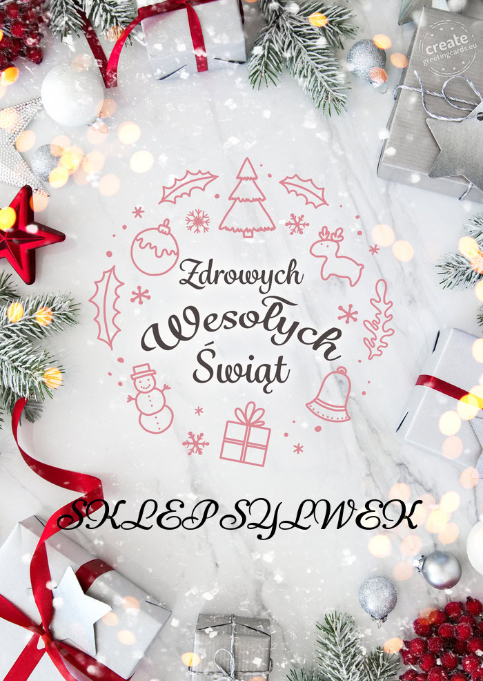 SKLEP "SYLWEK" - Zdrowych wesołych Świąt