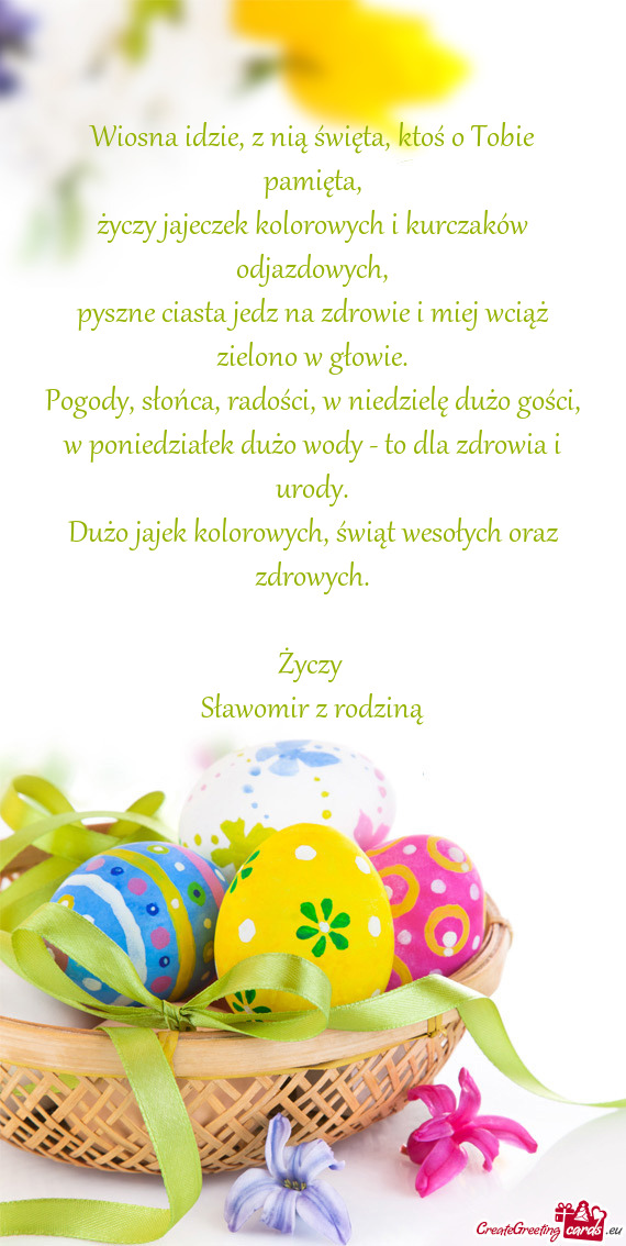 Sławomir z rodziną