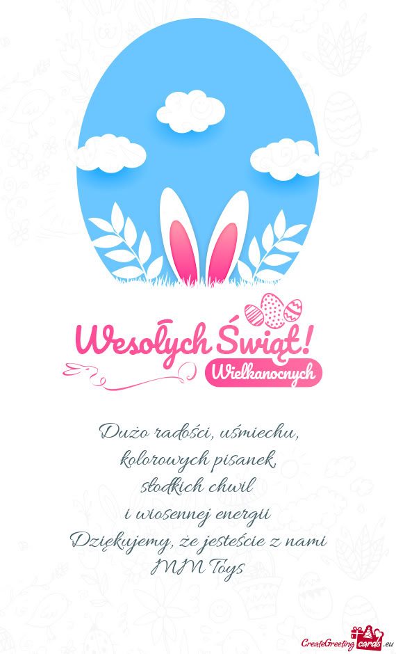 Słodkich chwil i wiosennej energii Dziękujemy