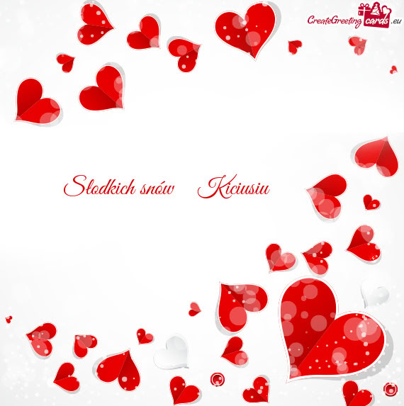 Słodkich snów😋Kiciusiu😋❣️