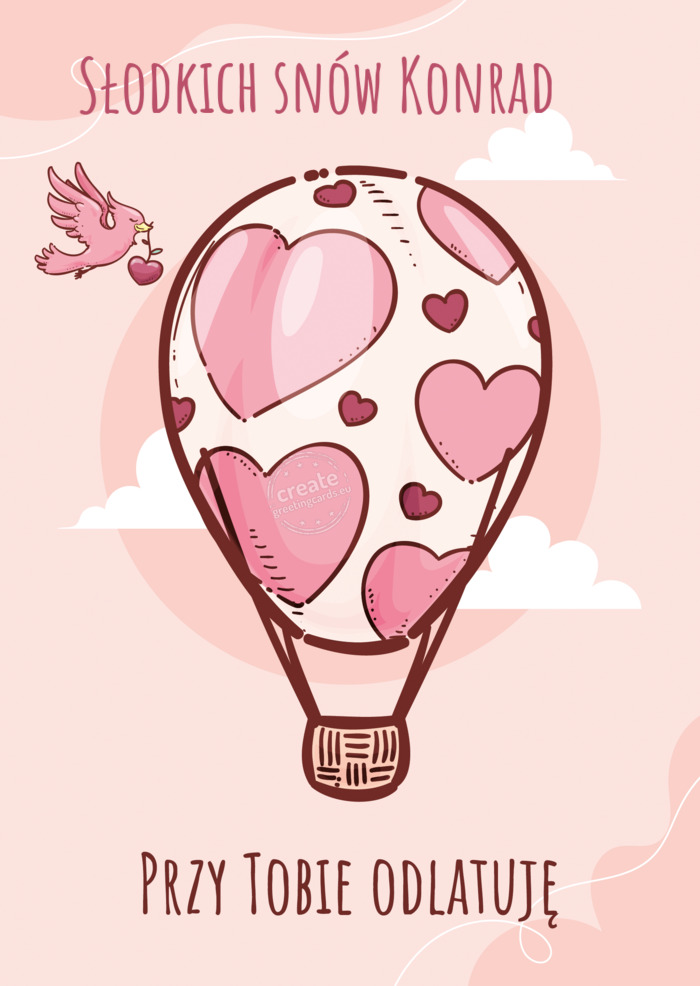Słodkich snów Konrad❣️ przy tobie odlatuję