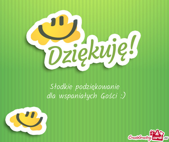 Słodkie podziękowanie