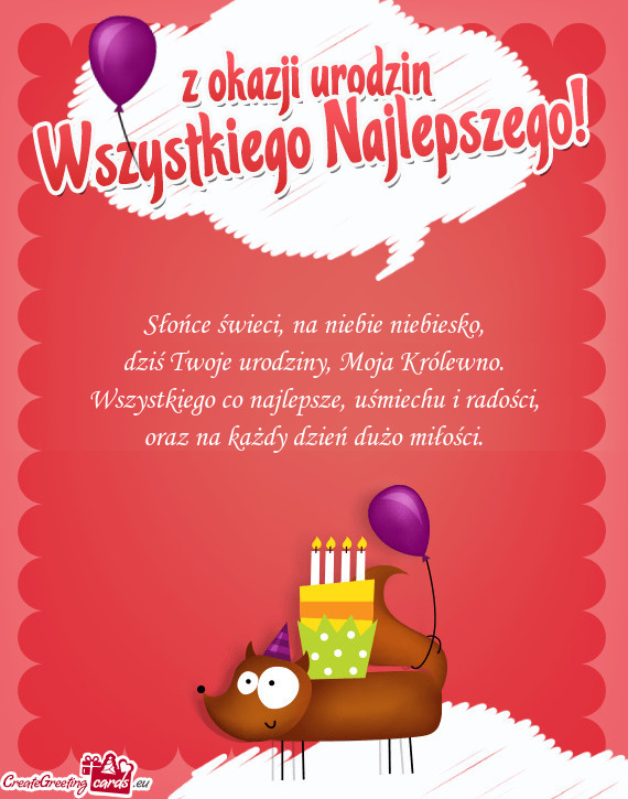 Słońce świeci, na niebie niebiesko