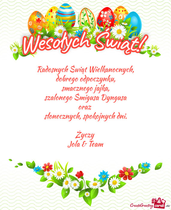 Słonecznych, spokojnych dni