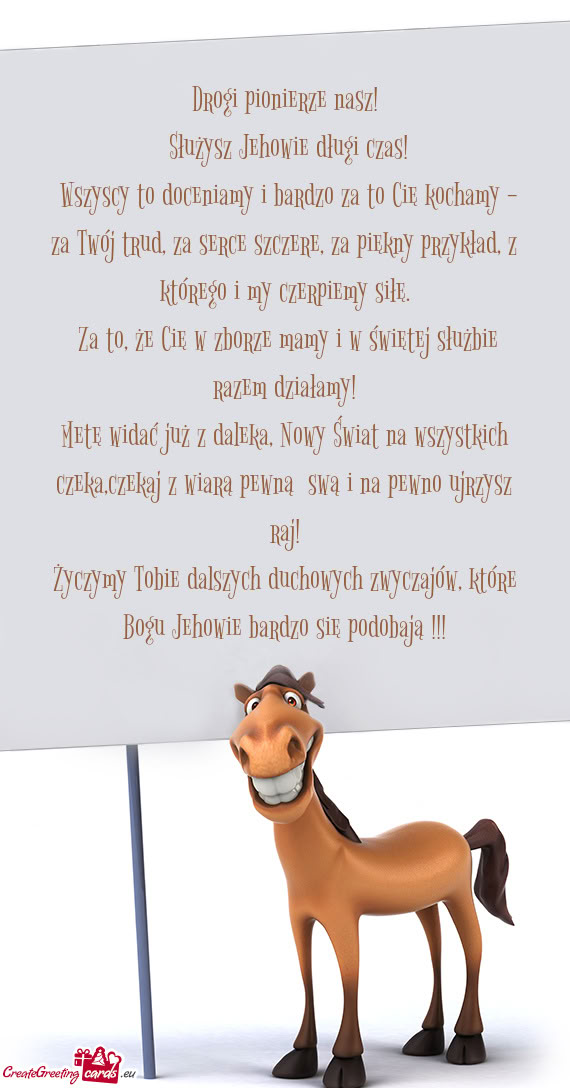 Służysz Jehowie długi czas