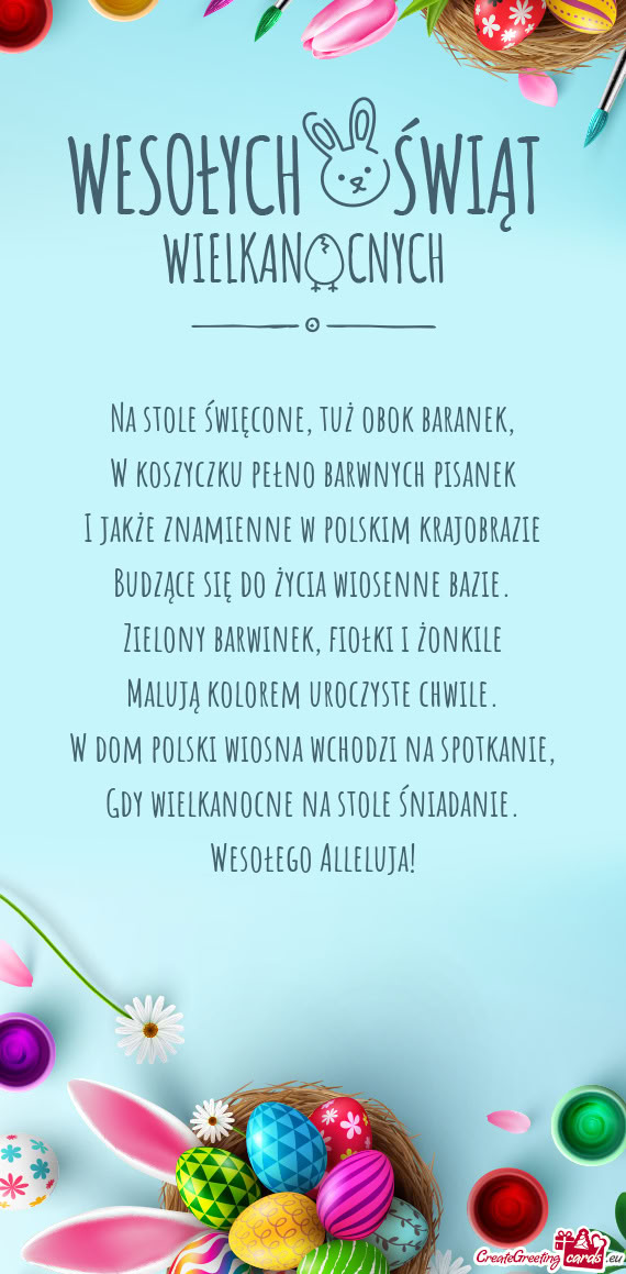 Śniadanie. Wesołego