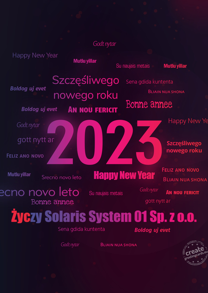 Solaris System 01 Sp. z o.o.