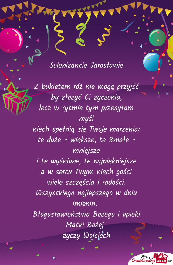 Solenizancie Jarosławie