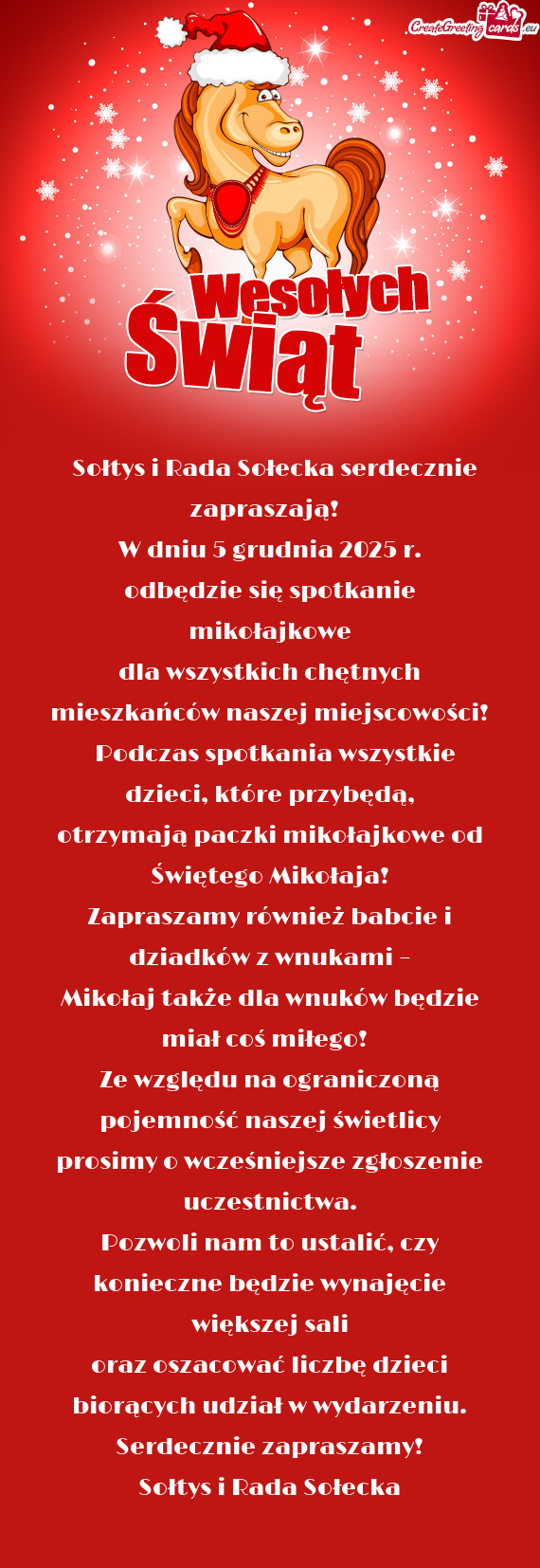 🌟 Sołtys i Rada Sołecka serdecznie zapraszają! 🌟