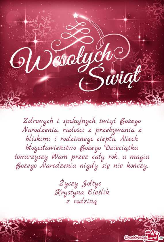 Sołtys Krystyna Cieślik z rodziną