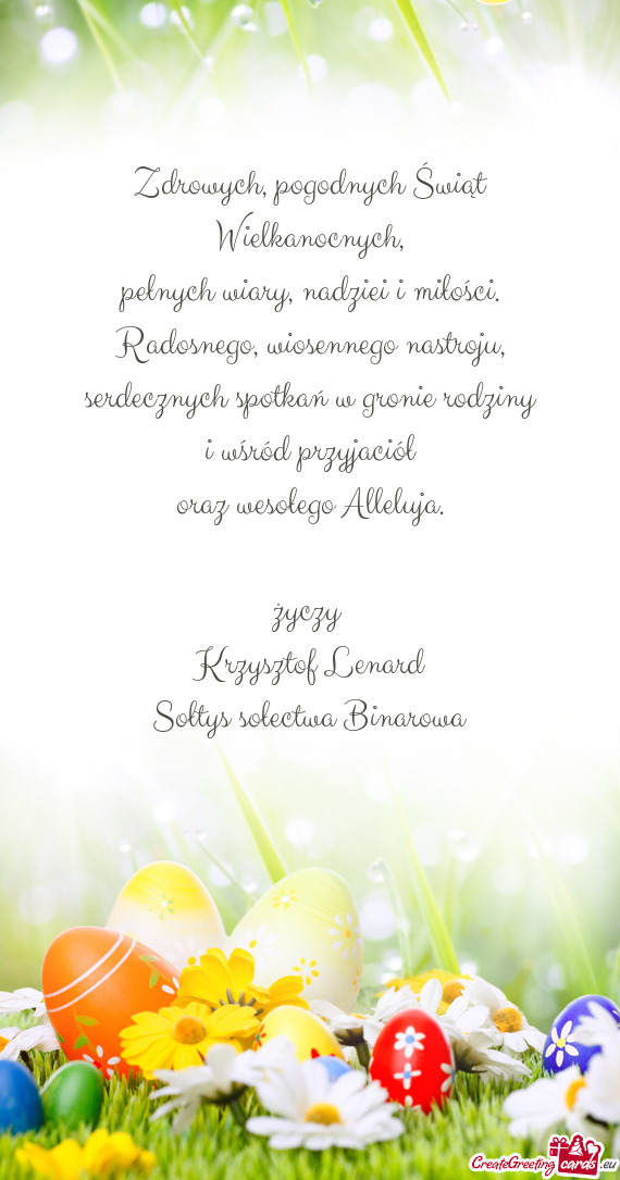 Sołtys sołectwa Binarowa