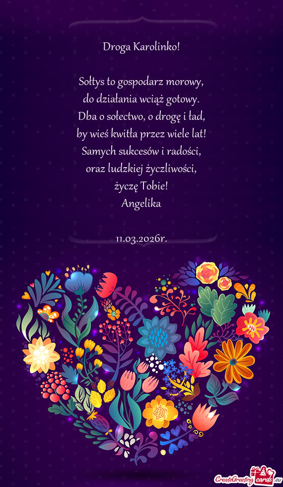 Sołtys to gospodarz morowy