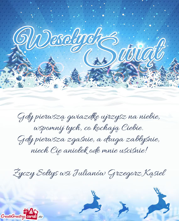 Sołtys wsi Julianów Grzegorz Kąsiel