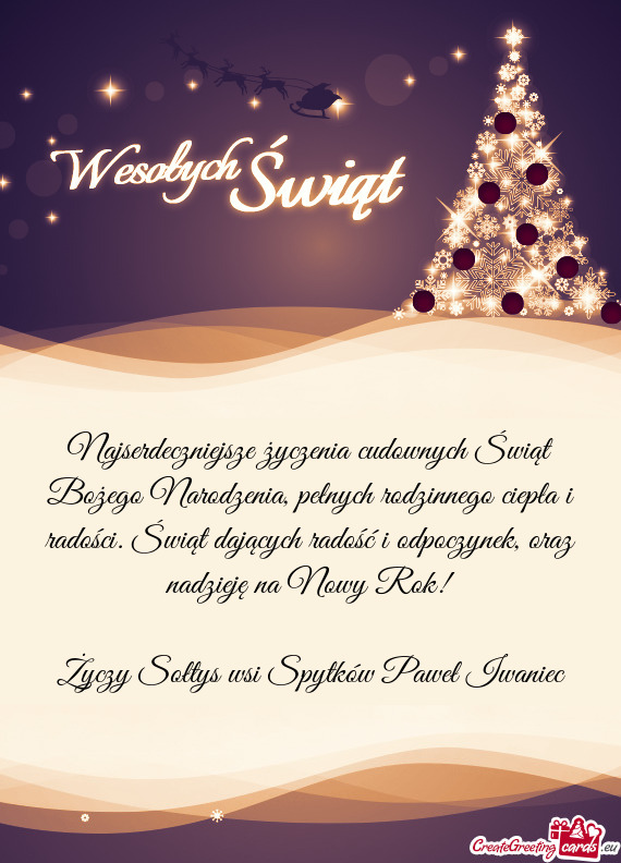 Sołtys wsi Spytków Paweł Iwaniec