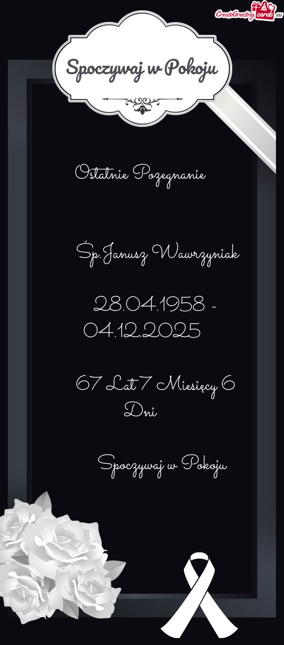 Śp.Janusz Wawrzyniak