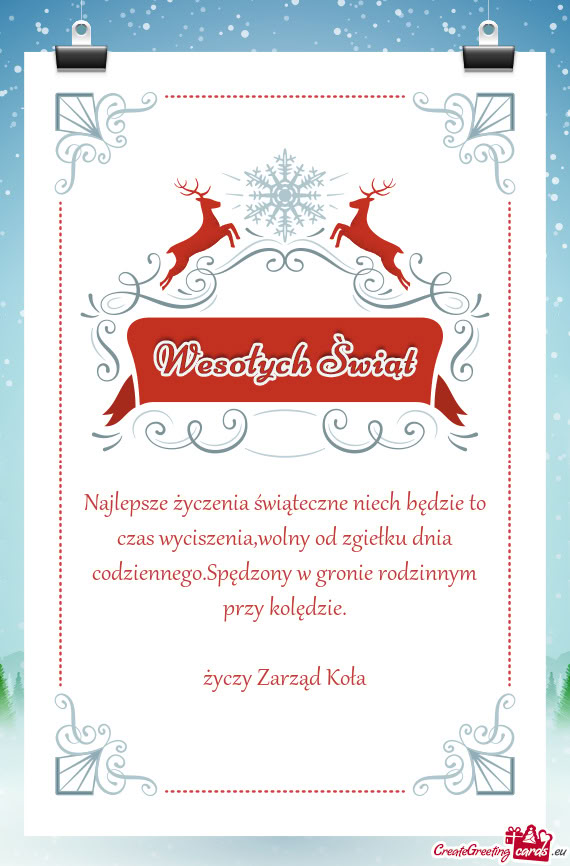 Spędzony w gronie rodzinnym przy kolędzie