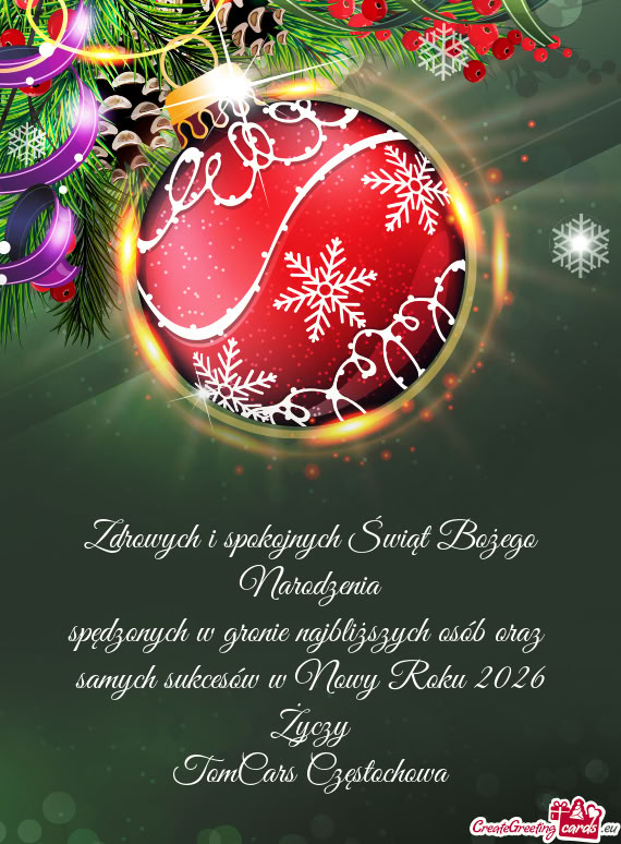 Spędzonych w gronie najbliższych osób oraz