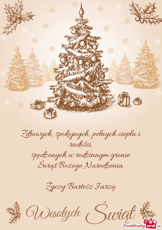 Spędzonych w rodzinnym gronie Świąt Bożego Narodzenia Bartosz Jarzą