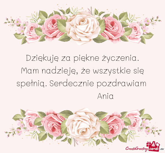 Spełnią. Serdecznie pozdrawiam