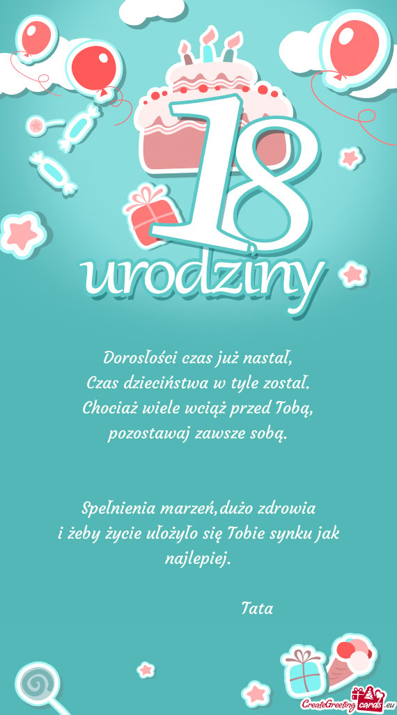 Spełnienia marzeń,dużo zdrowia