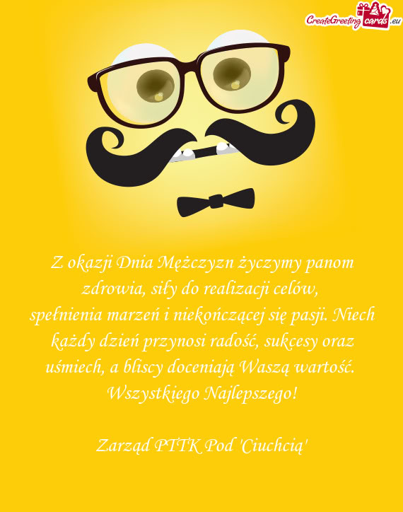 Spełnienia marzeń i niekończącej się pasji. Niech każdy dzień przynosi radość, sukcesy oraz