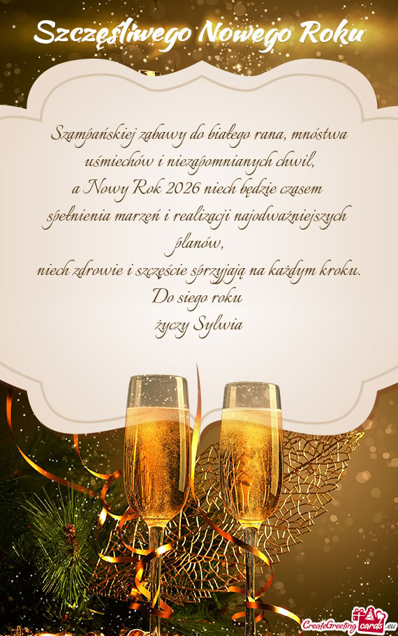 Spełnienia marzeń i realizacji najodważniejszych planów