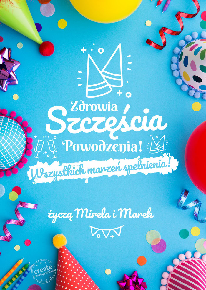 Spełnienia marzeń życzą Mirela i Marek