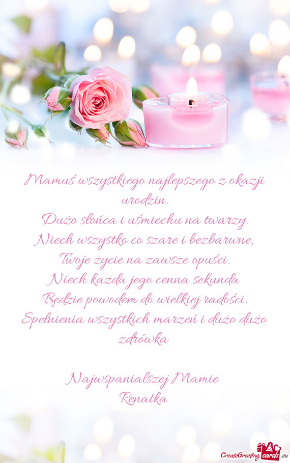 Spełnienia wszystkich marzeń i dużo dużo zdrówka🥰